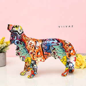 Abstract Colourful Dachshund Dog