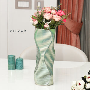 Enigmatic Swirl Crystal Vase