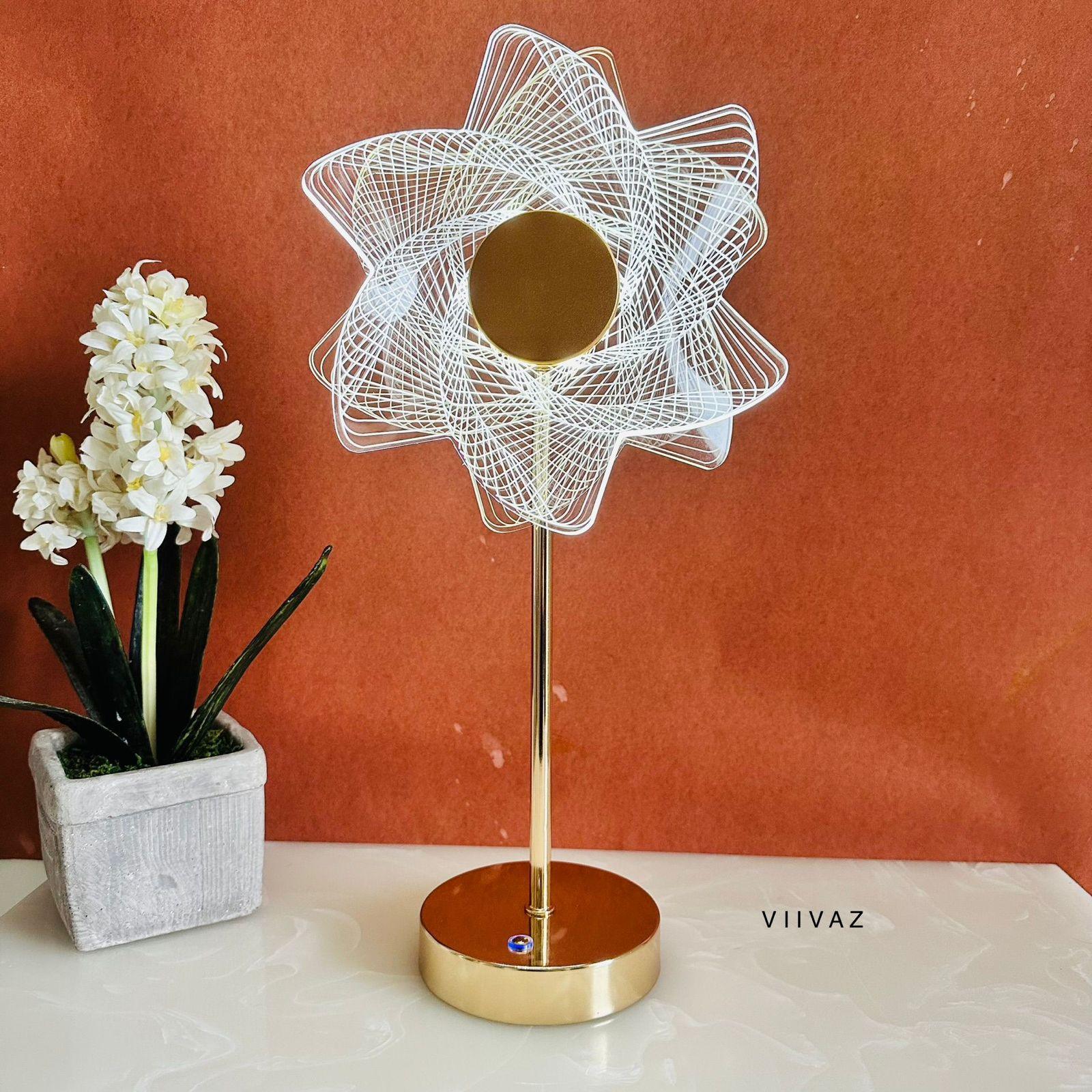 Sunflower Acrylic Luminous LED Table Lamp