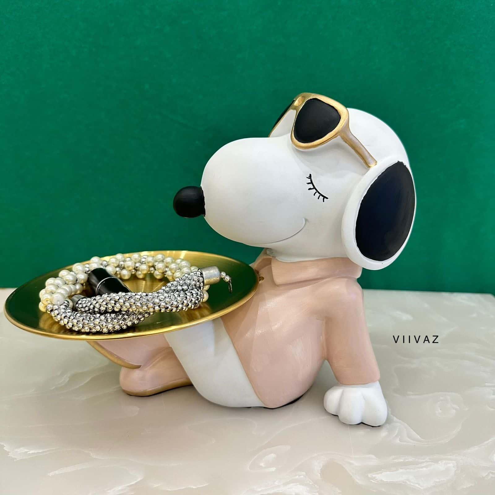 Relaxing Puppy Tray Holder