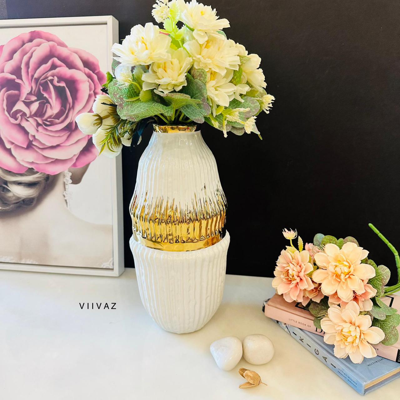 Whimsical Golden Vase