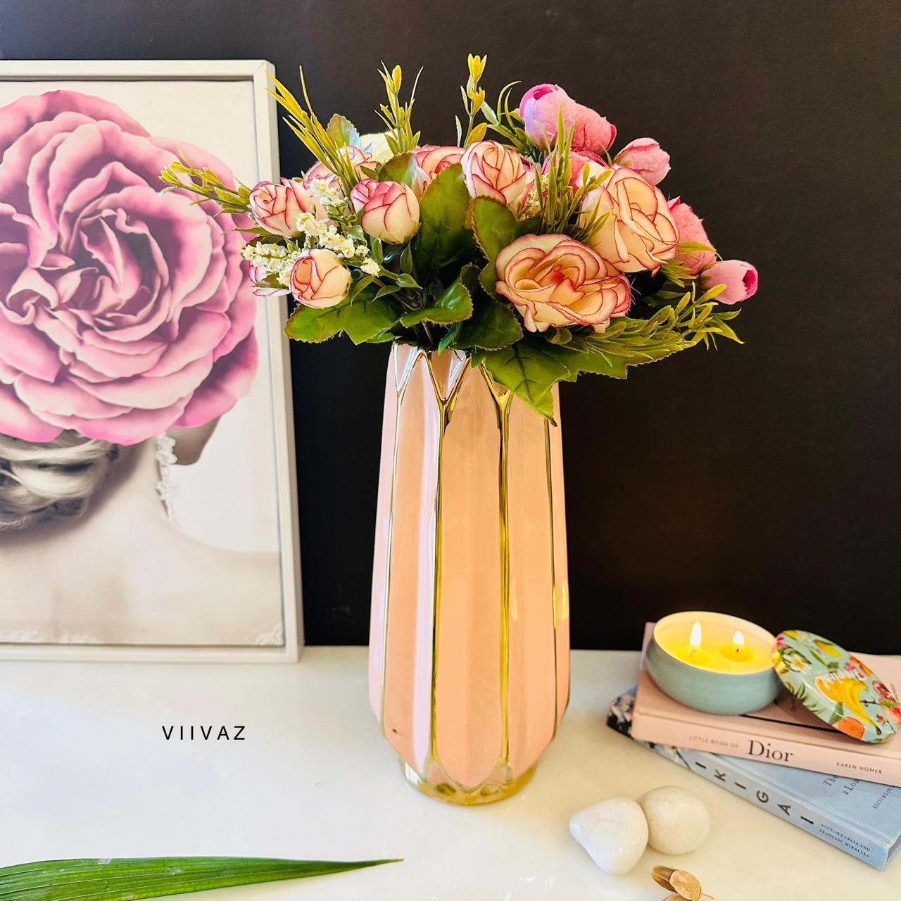 Pink Champagne Elegance Vases