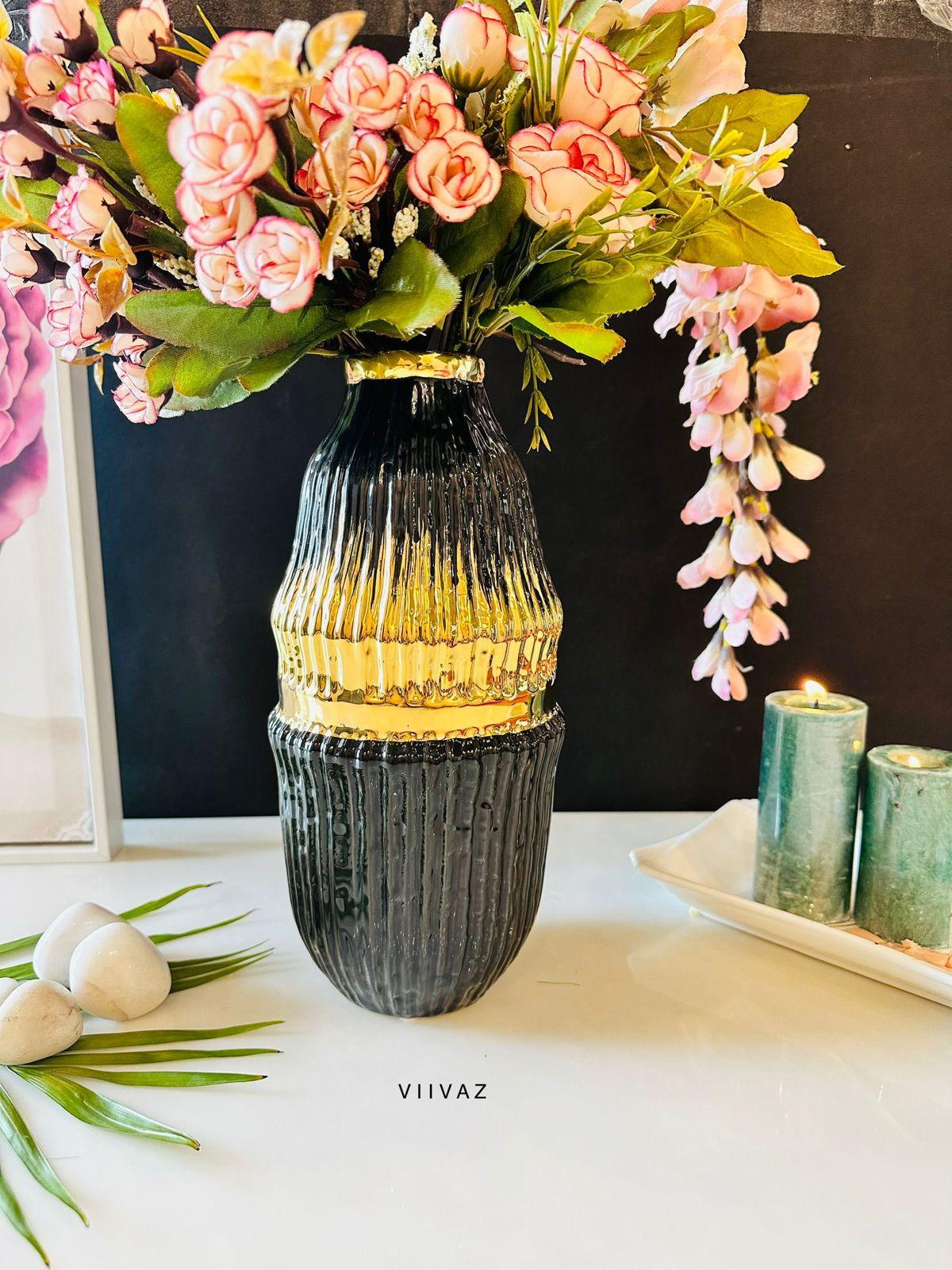 Whimsical Golden Vase