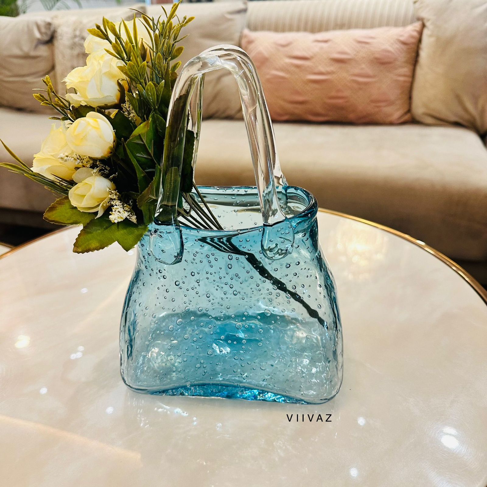 Bag with a vase
