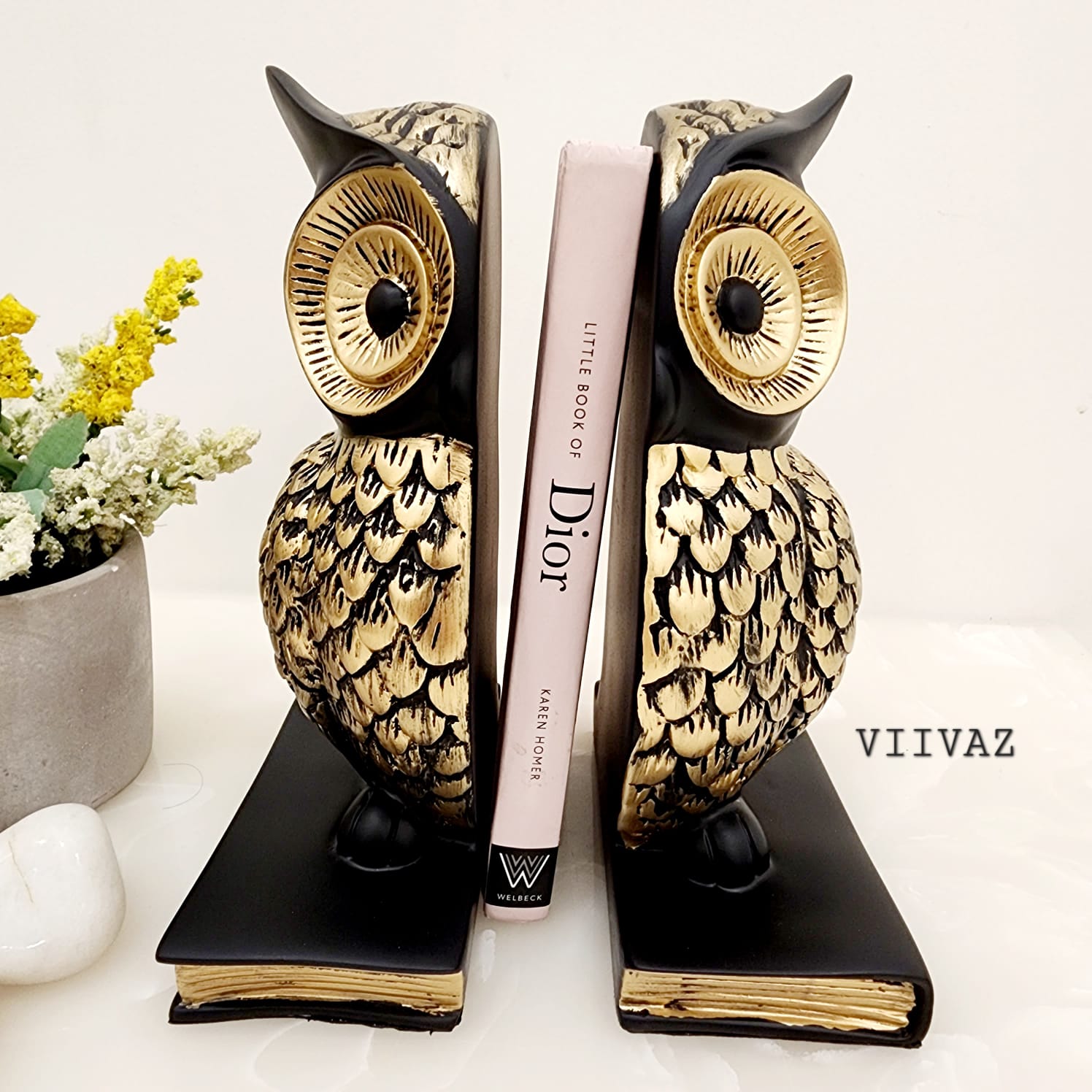 Owl Bookend - Guardians of Knowledge-VIIVAZ