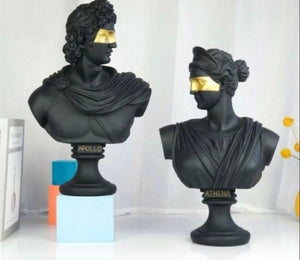 Greek Apollo Bust Sculpture