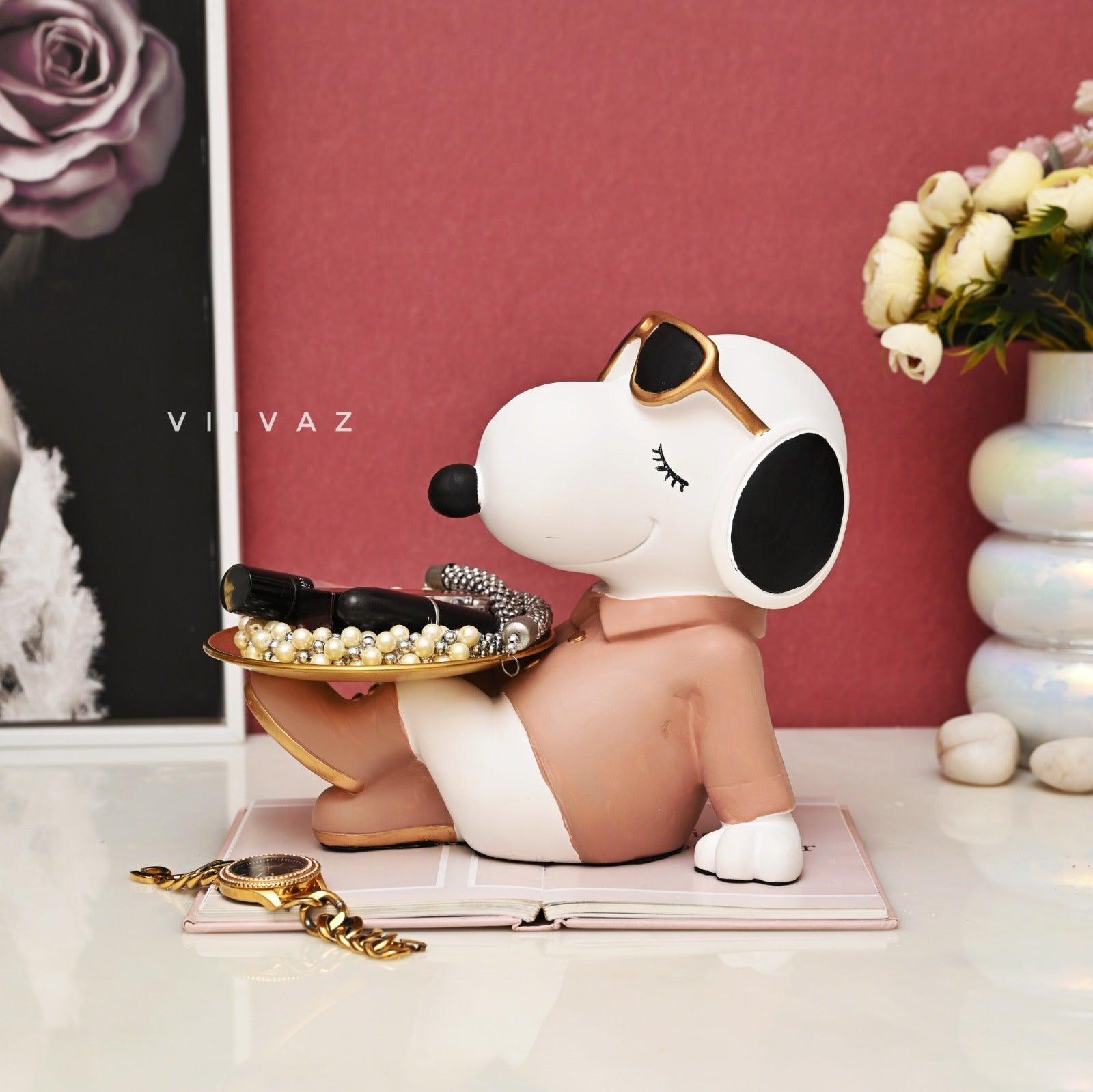 Relaxing Puppy Tray Holder