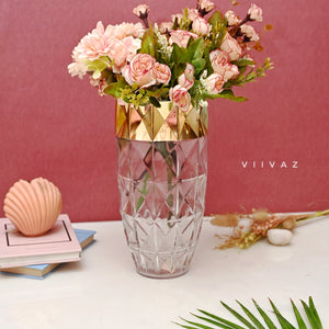 Radiant Serenity Glass Vase