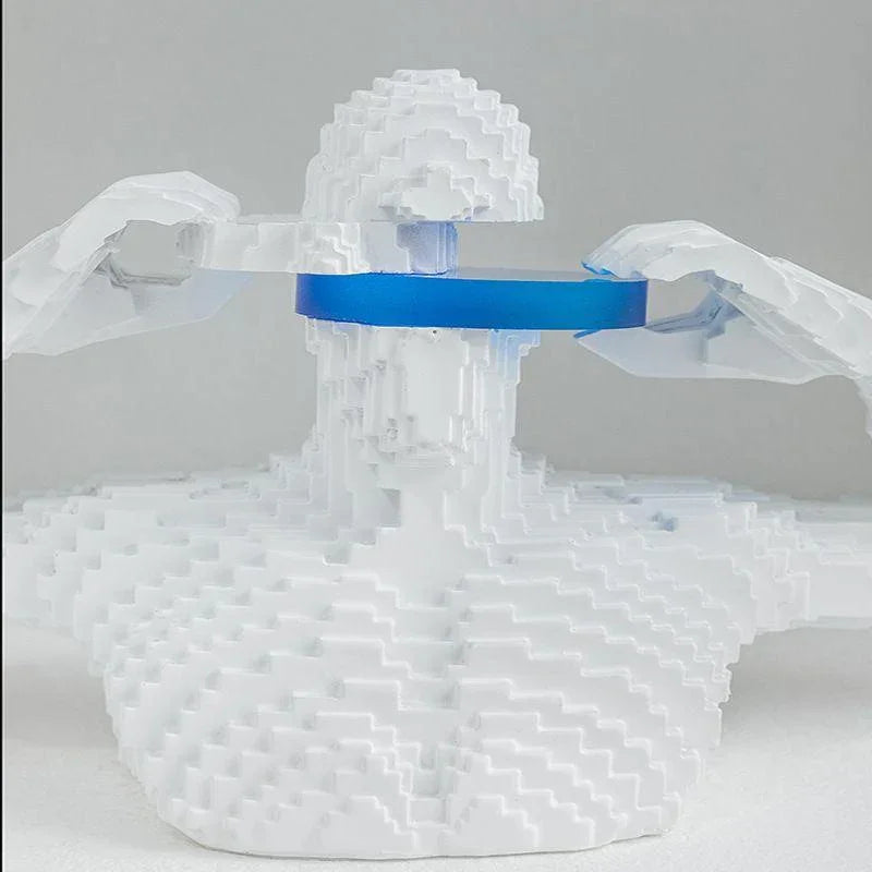 Building Block Man Sculpture