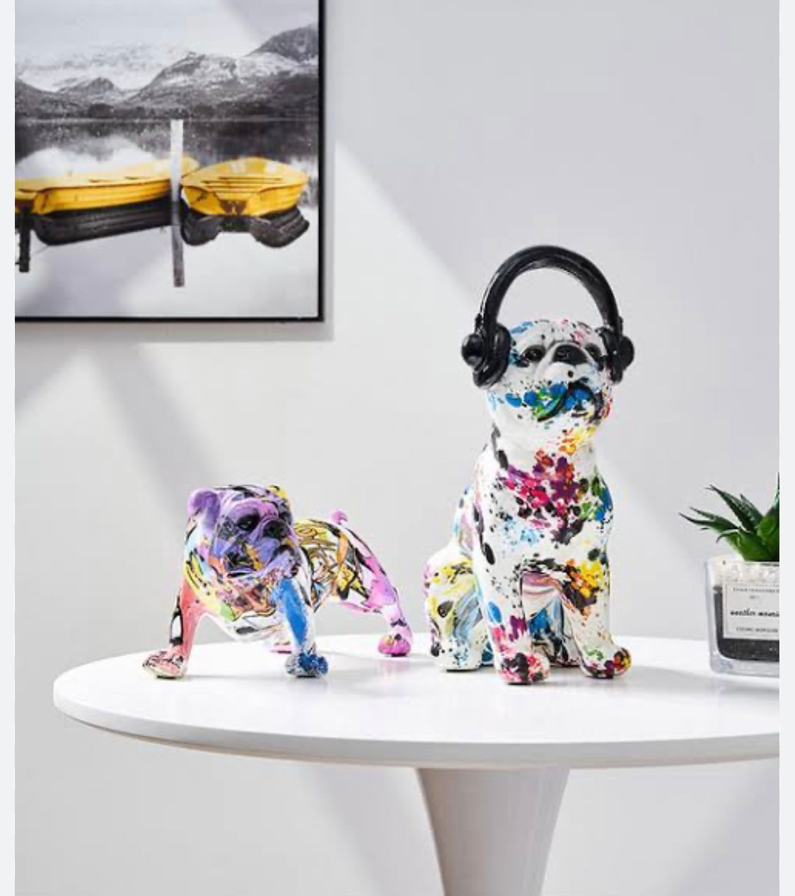 Abstract Graffiti Dog with Headphone