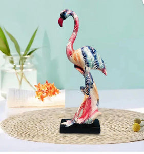Abstract Lucky Flamingo Sculpture