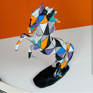 Running Abstract Horse Figurine