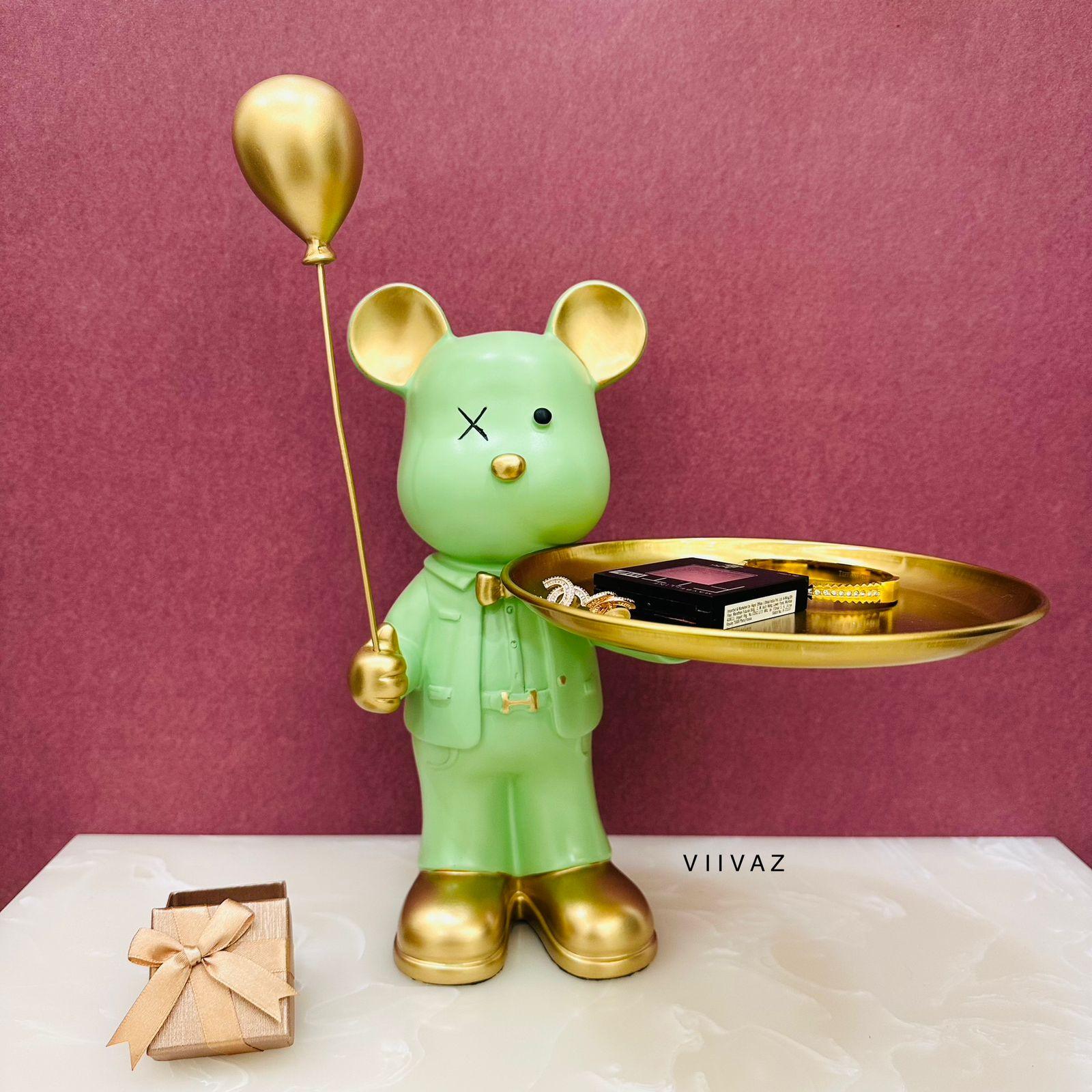 Teddy with Baloon Tray Holder