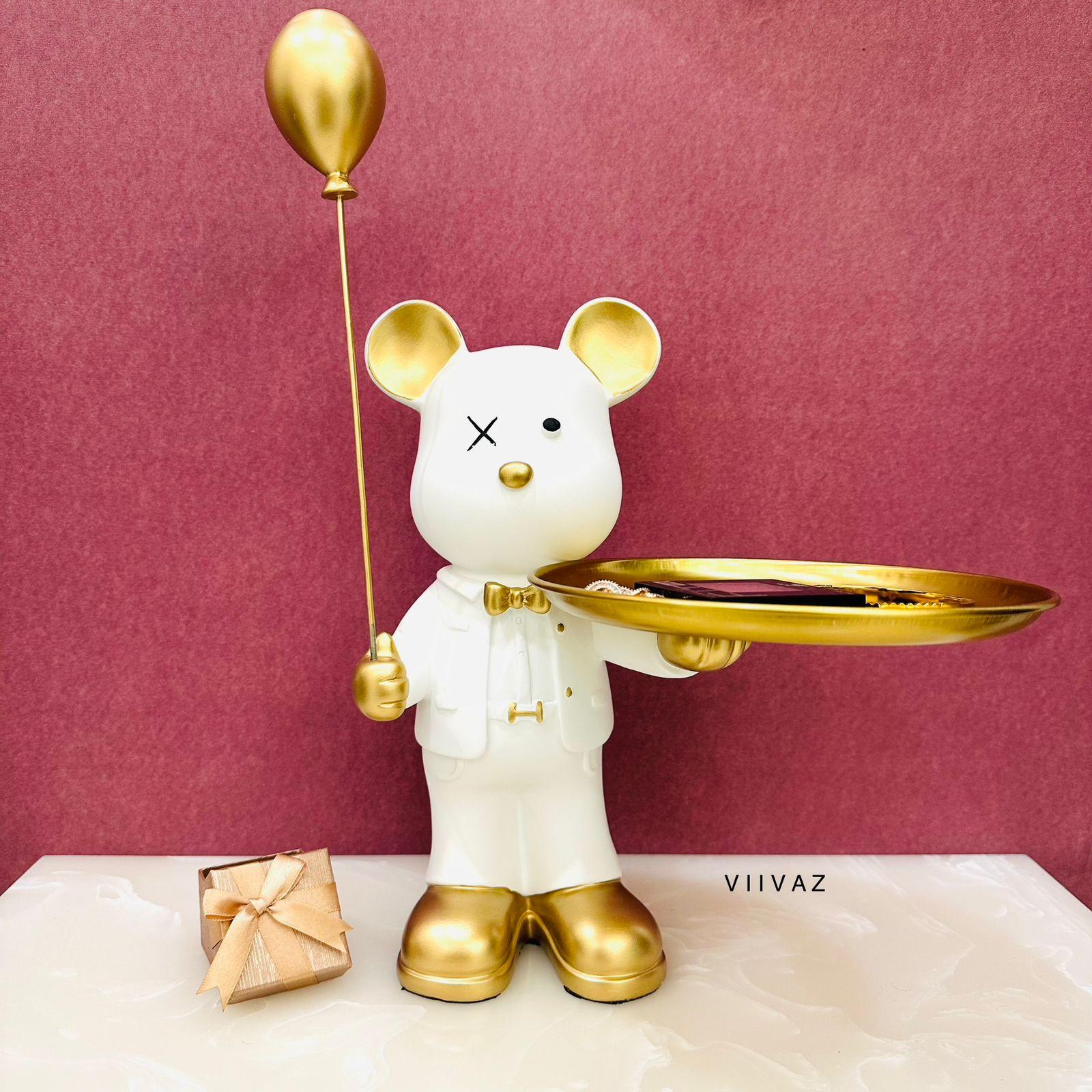 Teddy with Baloon Tray Holder