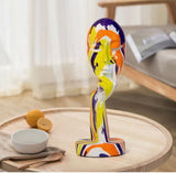 Abstract Face Mask Figurine