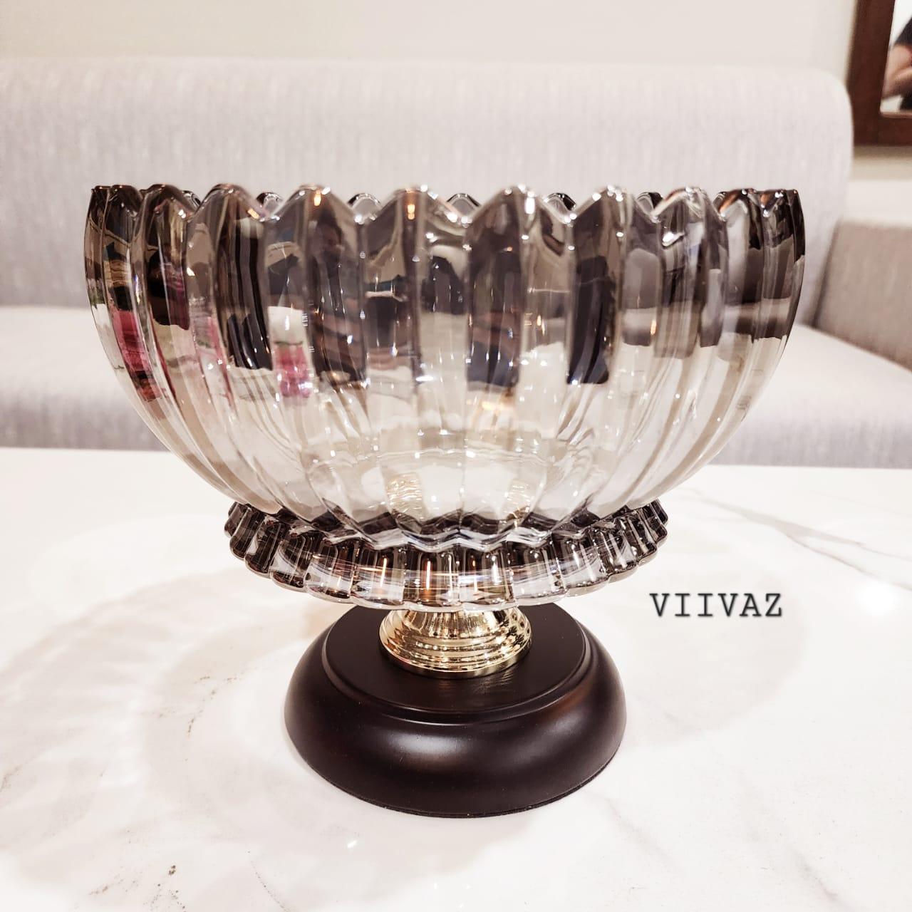 Royal Glass Fruit Bowl