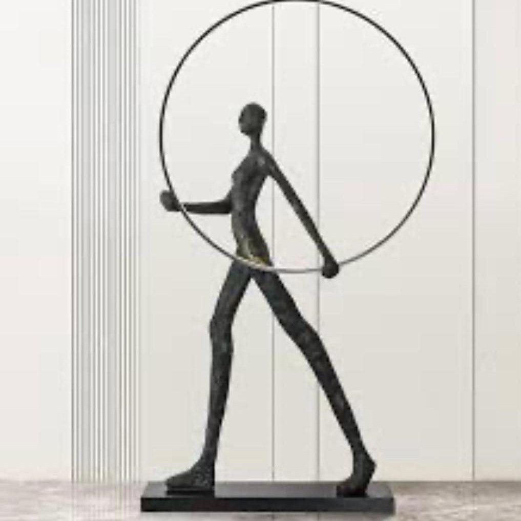 Luminous Humanoid Sculpture Floor Lamp