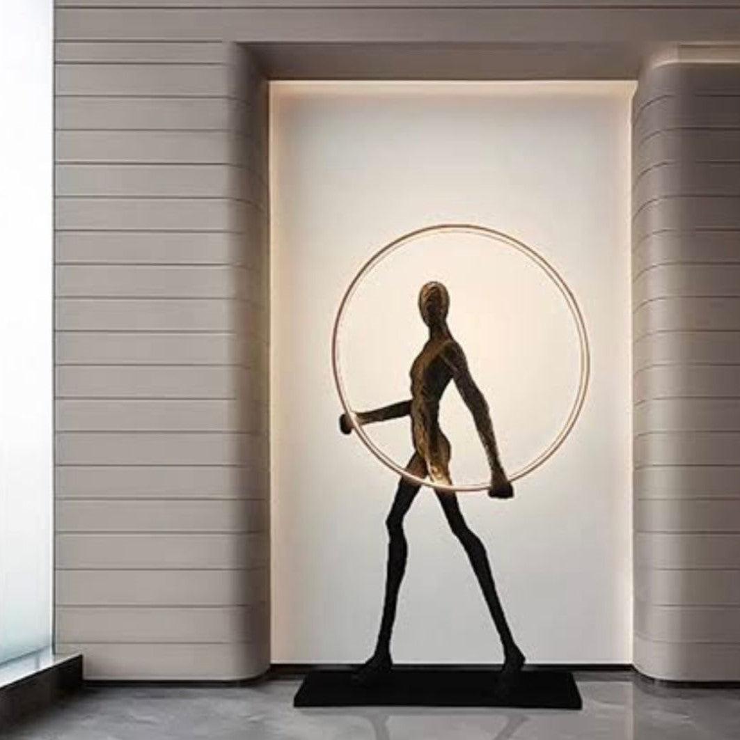 Luminous Humanoid Sculpture Floor Lamp