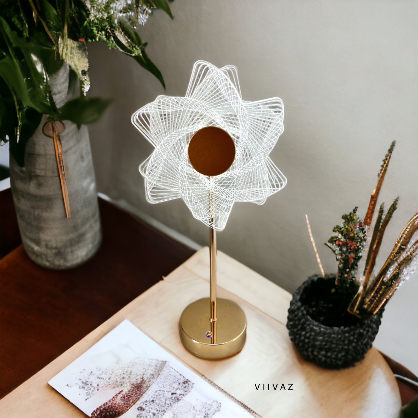Sunflower Acrylic Luminous LED Table Lamp