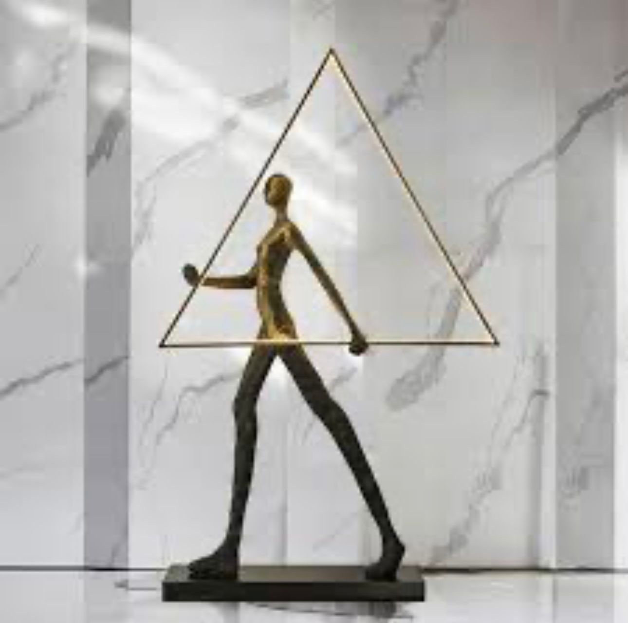 Soulful Humanoid Sculpture Floor Lamp