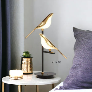 Chirping Sound Sparrow Lamp Set