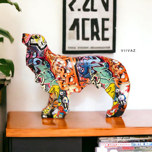 Abstract Colourful Dachshund Dog