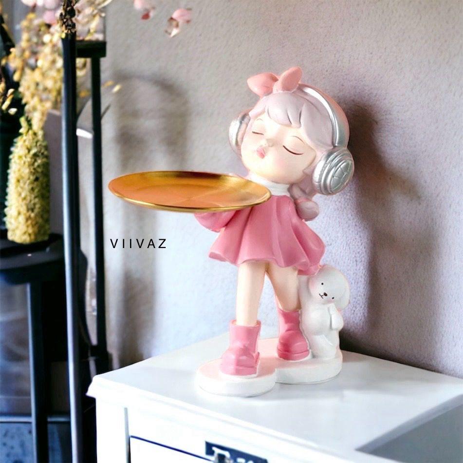 Stylish Girl Tray Holder