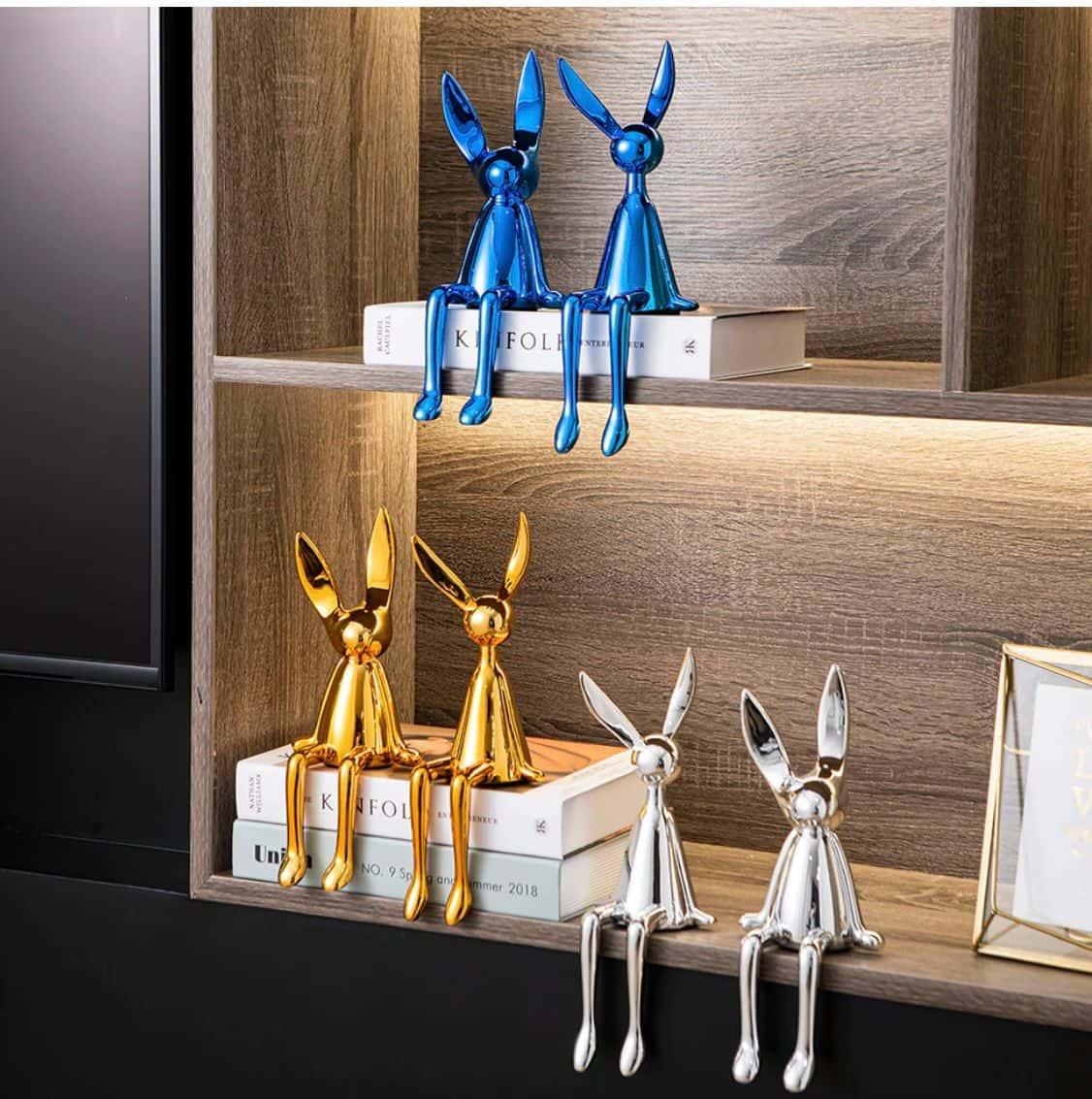 Electroplated Persian Bunny Relaxing