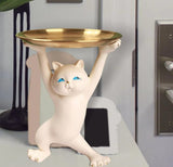 Cute Kitte Holding Tray