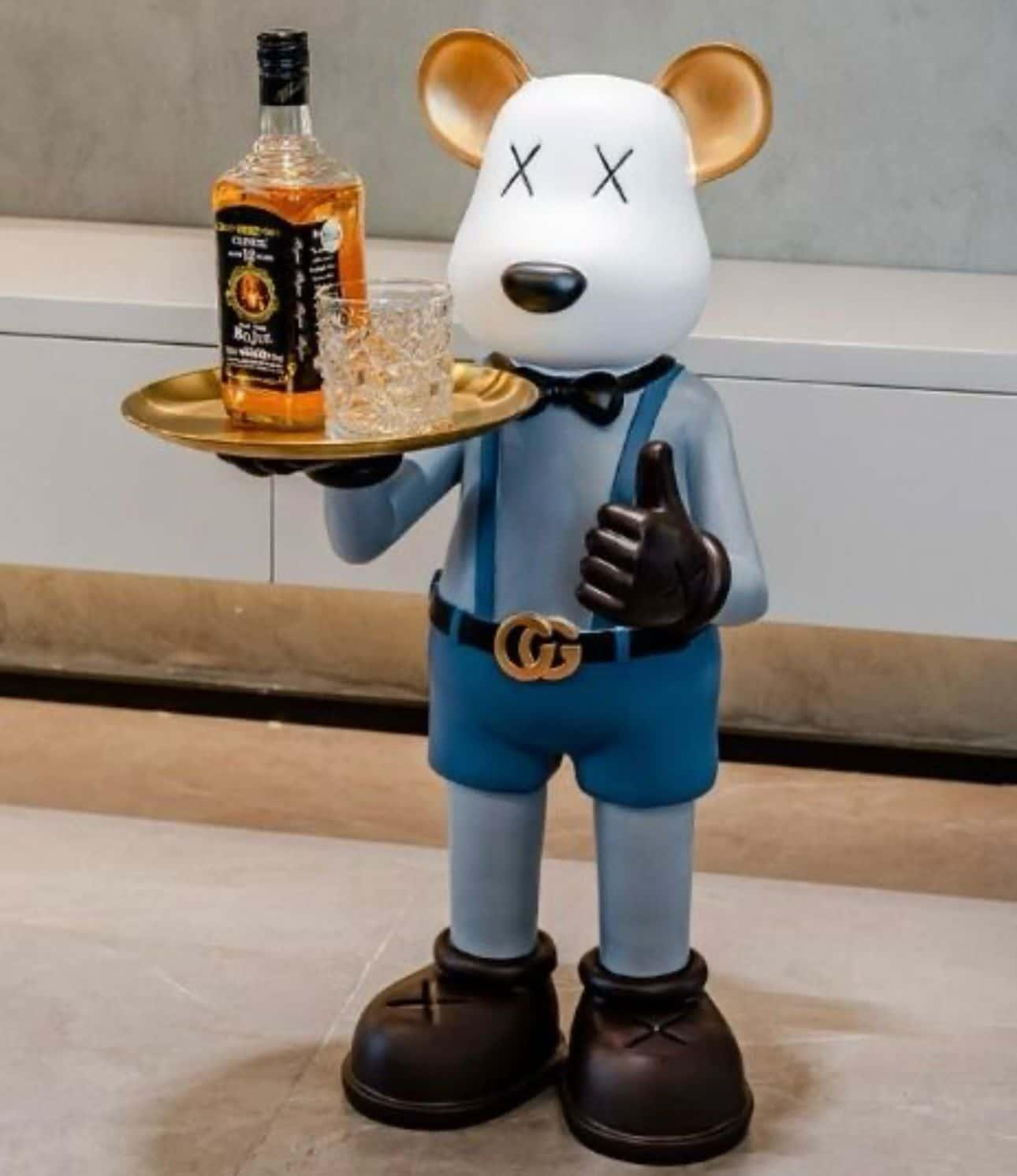 Mr Woody Bear Tray Holder