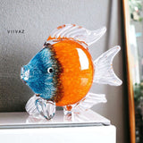 Murano Glass Fish Sculpture Style 1