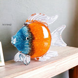 Murano Glass Fish Sculpture Style 1