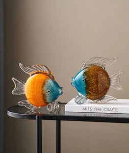 Murano Glass Fish Sculpture Style 1