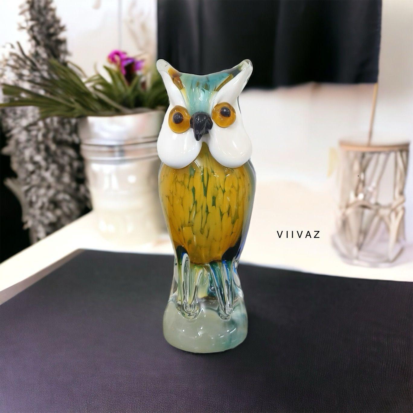 Murano Glass Owl Figurine Style 1