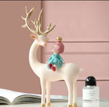 Charming Fairy Reindeers with Doll