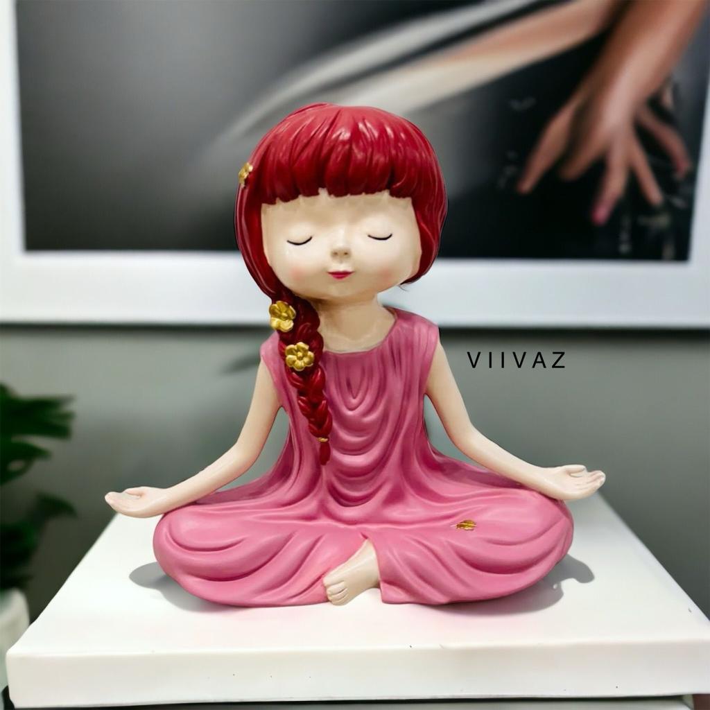 Meditating Doll Figurine