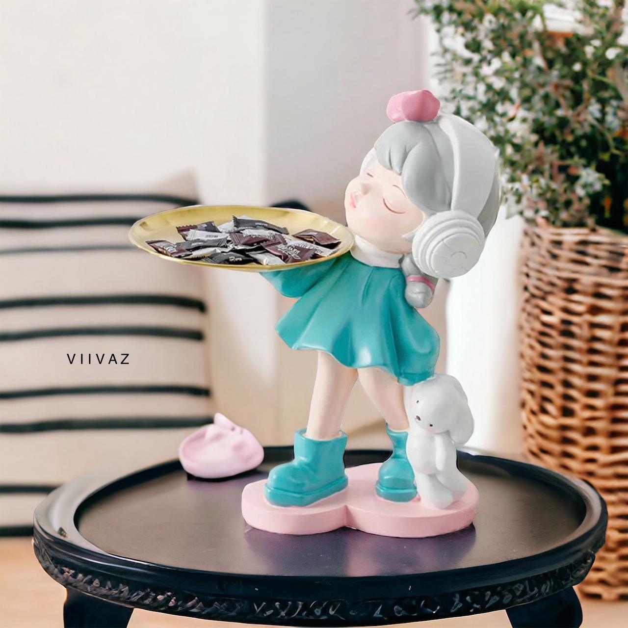 Stylish Girl Tray Holder