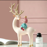 Charming Fairy Reindeers with Doll