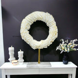 Abstract Christmas Wreath Sculpture