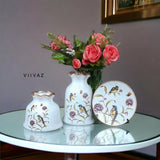 Euro Ceramic Vase - Curio Shelves Antique