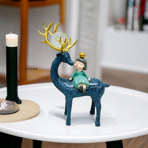 Charming Fairy Reindeers with Doll