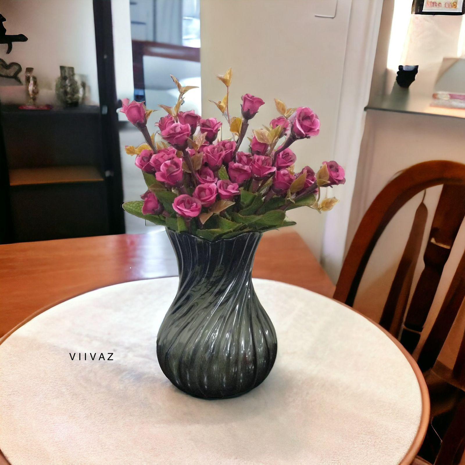 Twisted Glass Flary Vase