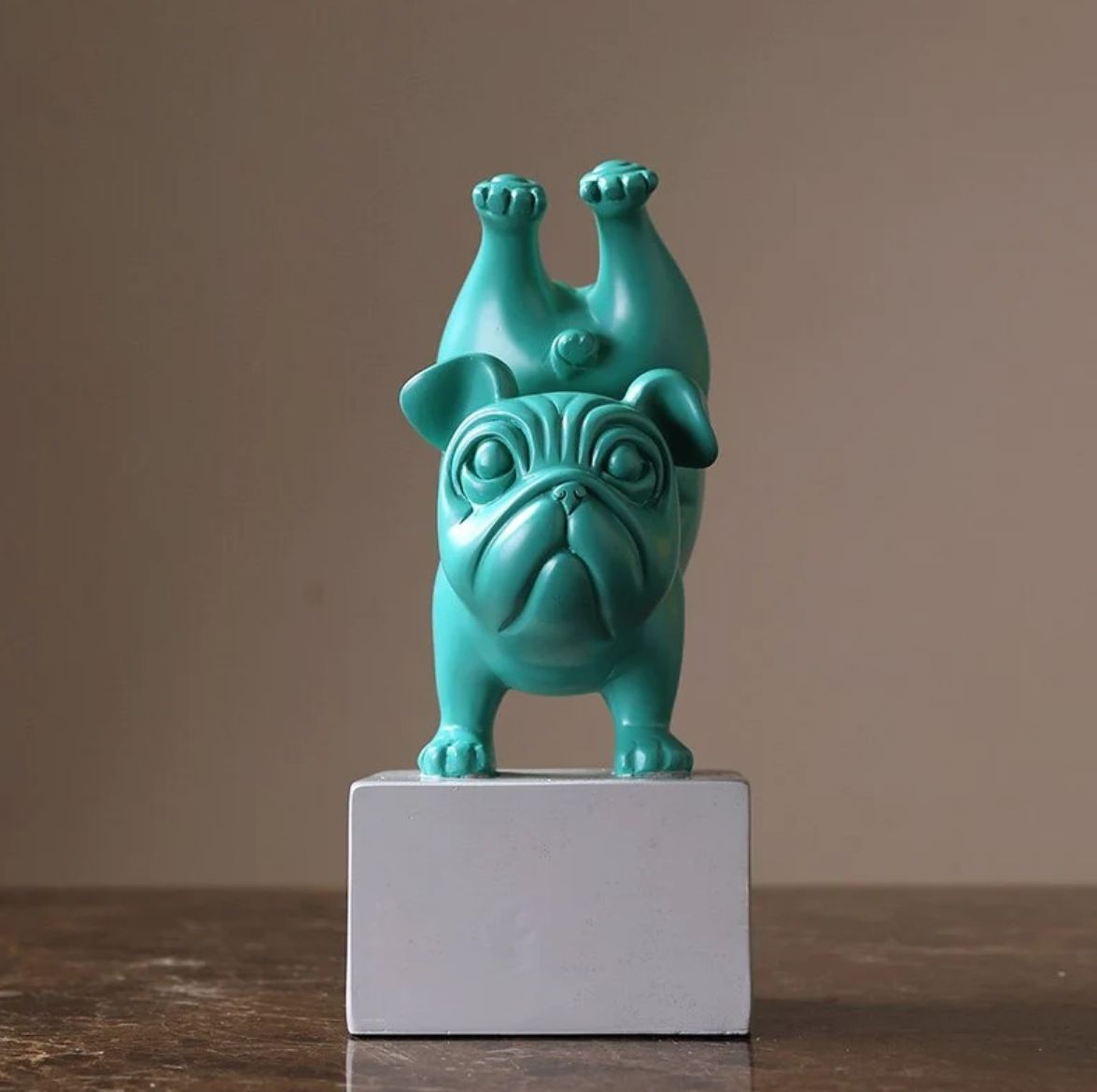 French Bulldog Yoga Sculpture