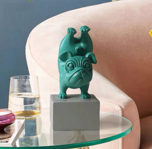 French Bulldog Yoga Sculpture