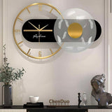 SERENITY OF FEATHER ART & METAL CLOCK