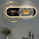 SERENITY OF FEATHER ART & METAL CLOCK