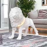 Gigantic Lion Sculpture Floor Lamp