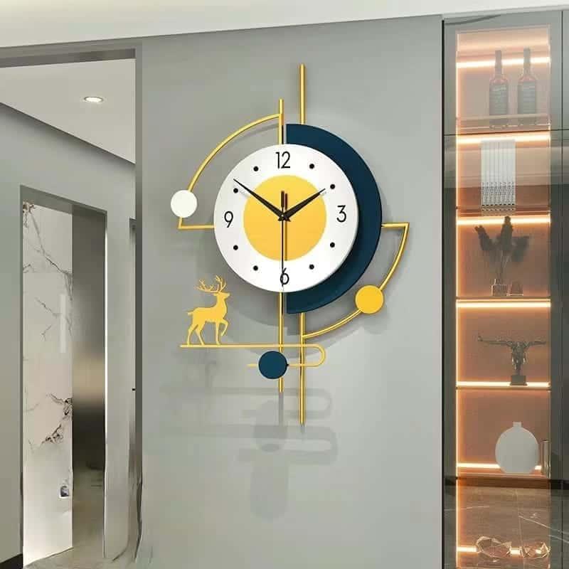 Running Deer Vertical Clock