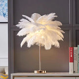 Feather Table Lamp Decor