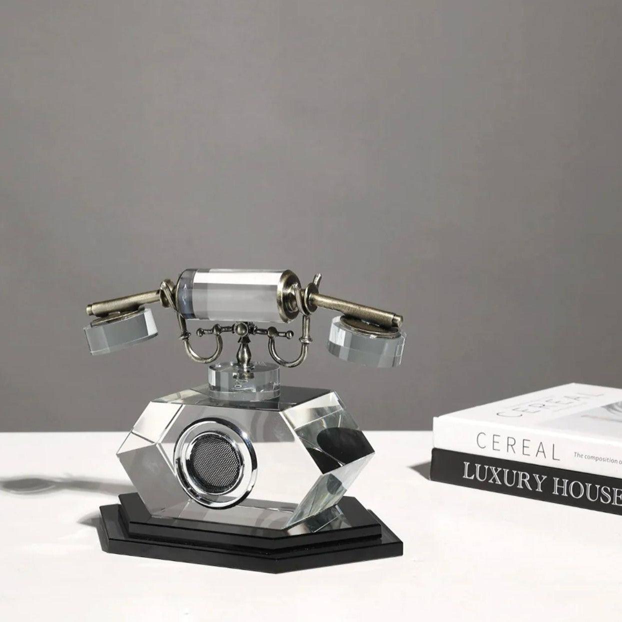 VINTAGE CRYSTAL TELEPHONE DECOR STYLE 1